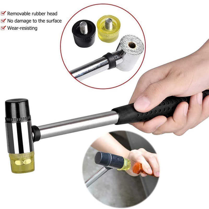 Nuovo Car Body Dent Repair Tool Kit Paintless Dent Removal Tap Down Tools Dent Rubber Hammer Auto Body DIY Dent Fix Tools