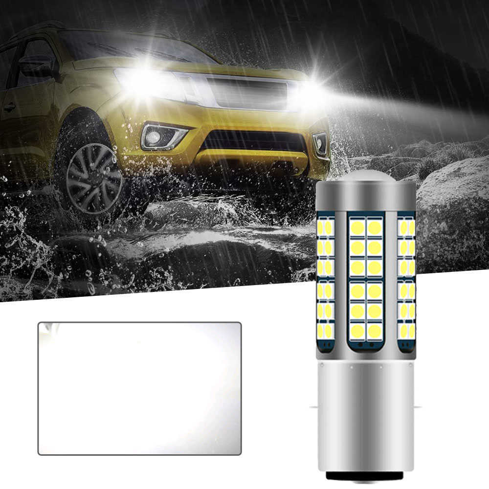 Nouveau H4 Led moto phare LED BA20D P15D lampe 12V 6000K puces LED moto lampe antibrouillard cyclomoteur Scooter ATV lampe