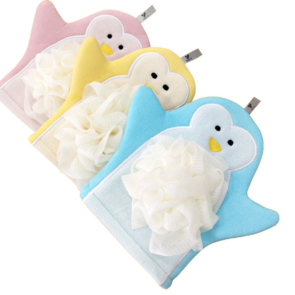 Baby Bath Gloves Cartoon Animal Exfoliating Sponge Shower Brush Body Scrubber for Kids Skin Cleaner Bath Toys for Children