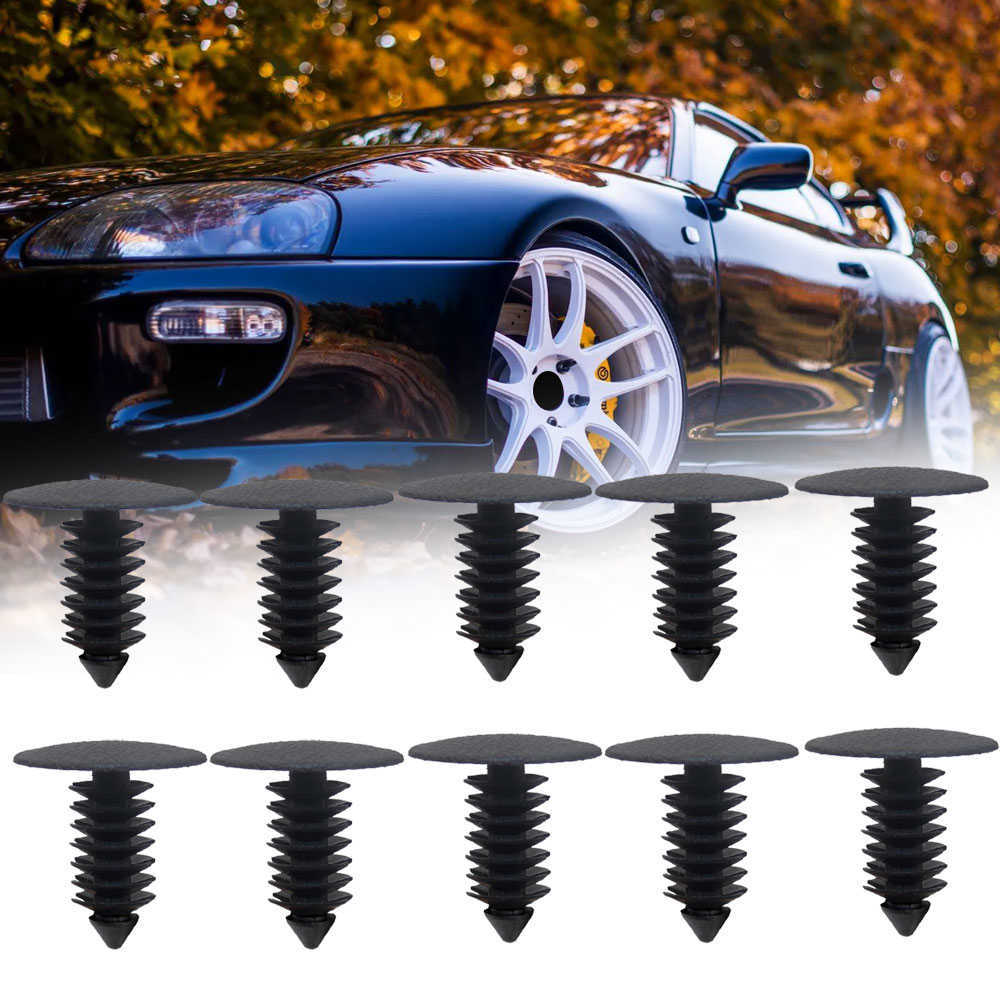 Ny 140 st Nylon plaststötfångare klipp Dörrfodringstak taknitar Foreign Trövaru Clip Trim Panel CLIP 4mm 5mm 6mm 7mm 8mm 9mm 9mm