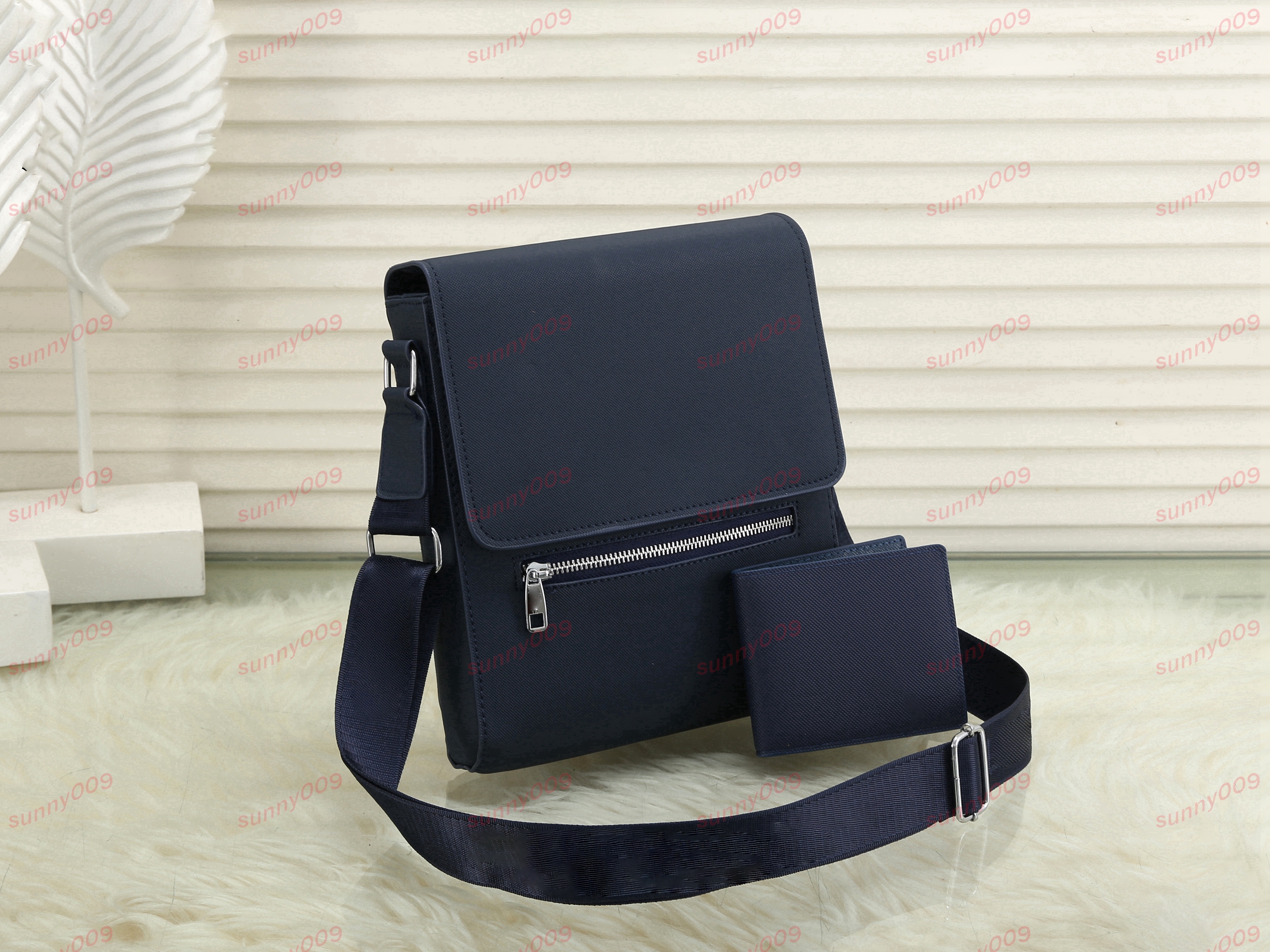 2-delig Crossbody-stijl Eén-schouderrugzak Werktas Kaarthouder Portefeuilles Designer Binnenvak Ritssluiting Mond Luxe Maten 25*6*22 cm