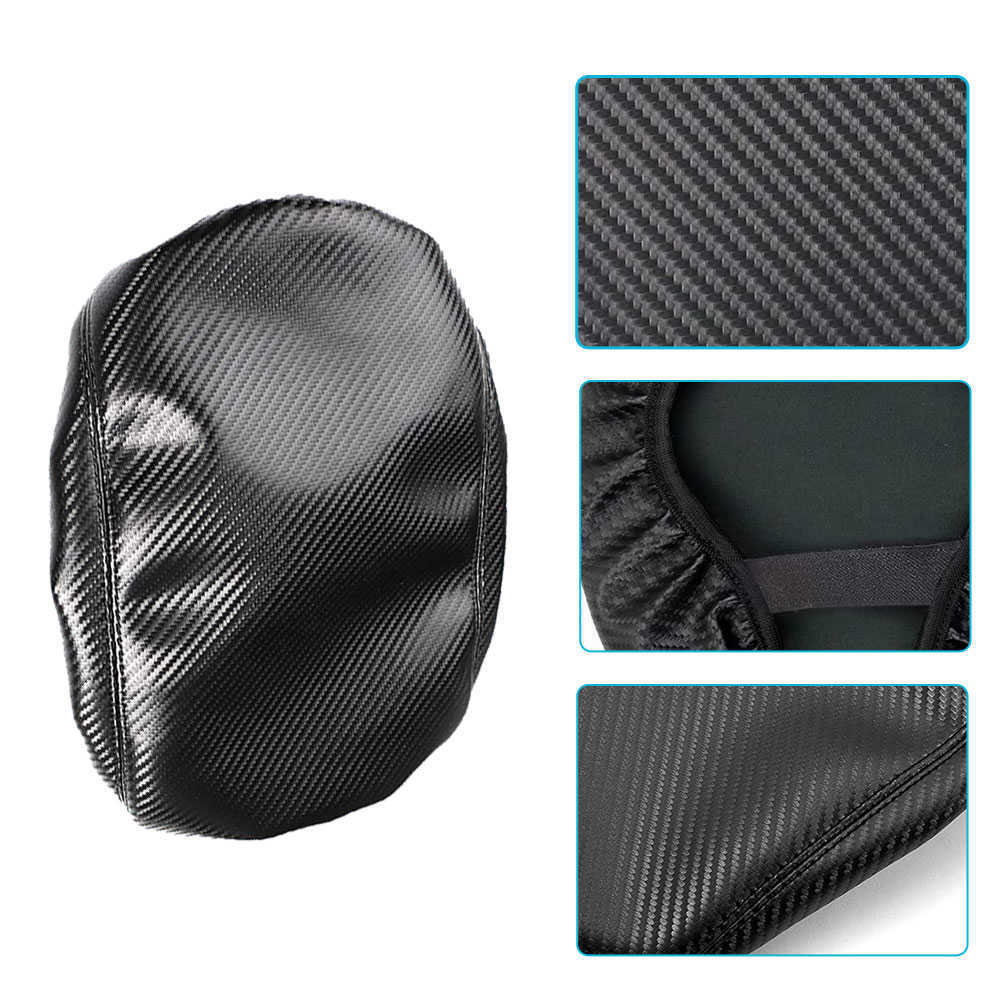 New Carbon Fiber Car Center Console Armrest Box Cushion Mat Pad Cover Auto Armrests Storage Box Cover Pad Protection for Tesla 3 Y