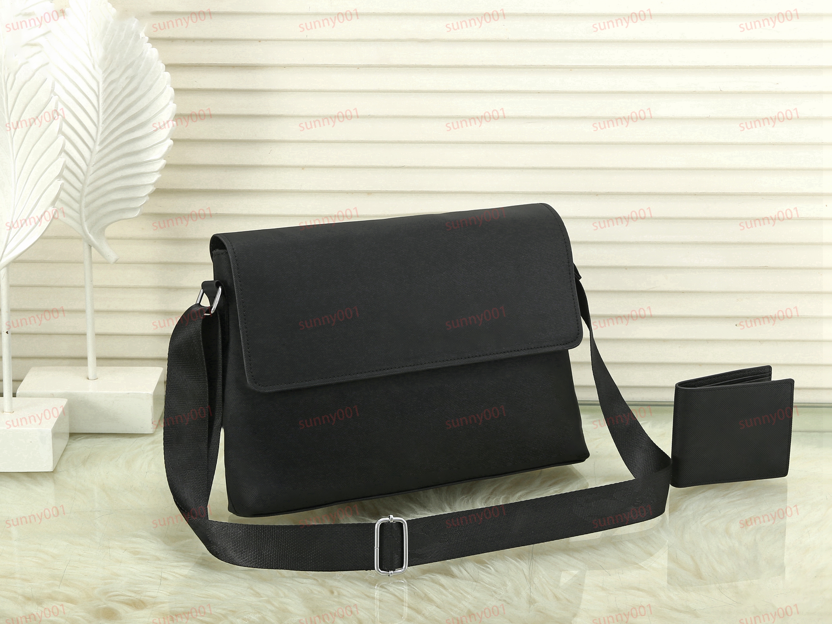 2 -częściowa torba crossbody Portfer Portfer Luksusowa litera Twill Wzór na ramię Pure Kolor Mały klip Designer Torby Laptop