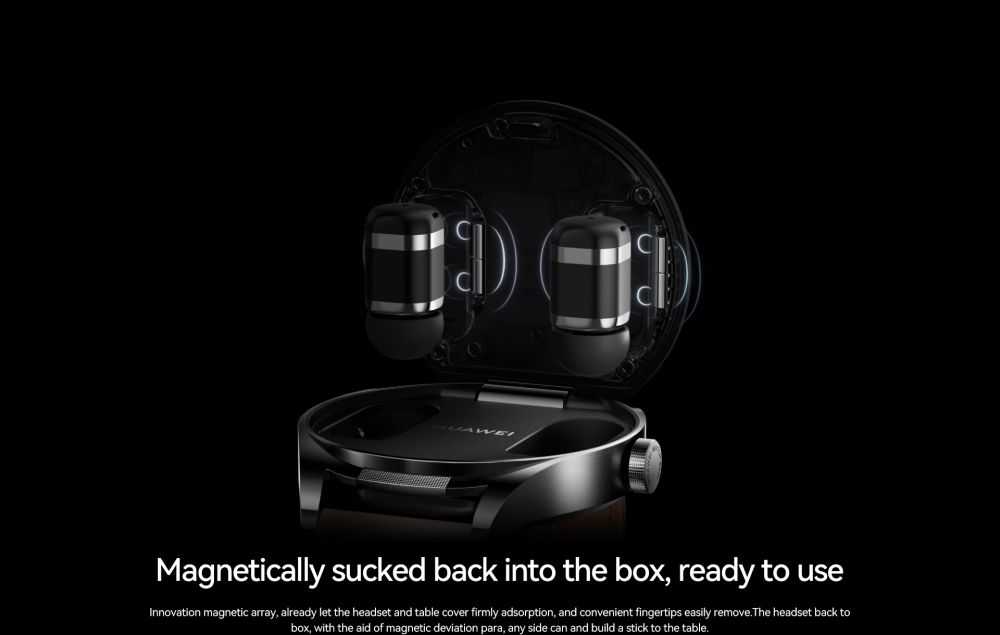 Ervaar ultiem gemak met originele Huawei WATCH-oordopjes - twee-in-één smartwatch en hoofdtelefoon met AI-ruisonderdrukking voor kristalheldere gesprekken