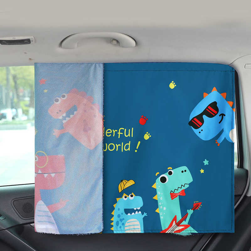 2024 Carton de voiture Carton mignon Spaceman Aimant latérale latérale Sunshades Salons de pare-brise Sunshade côté Auto Fenêtre Sunshade Sunshade pour les enfants