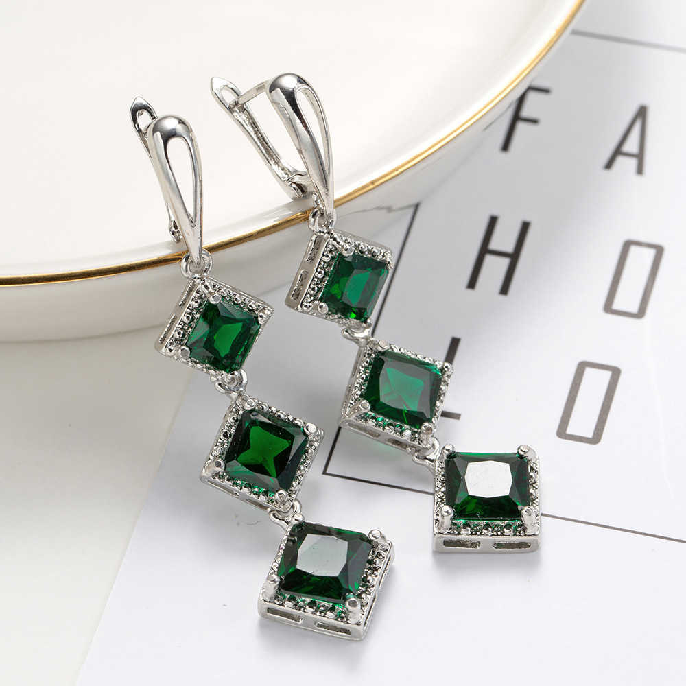 Charm Fashion Tassel Earrings Stamp Plata Square Cut Earrings for Women Jewelry R230605