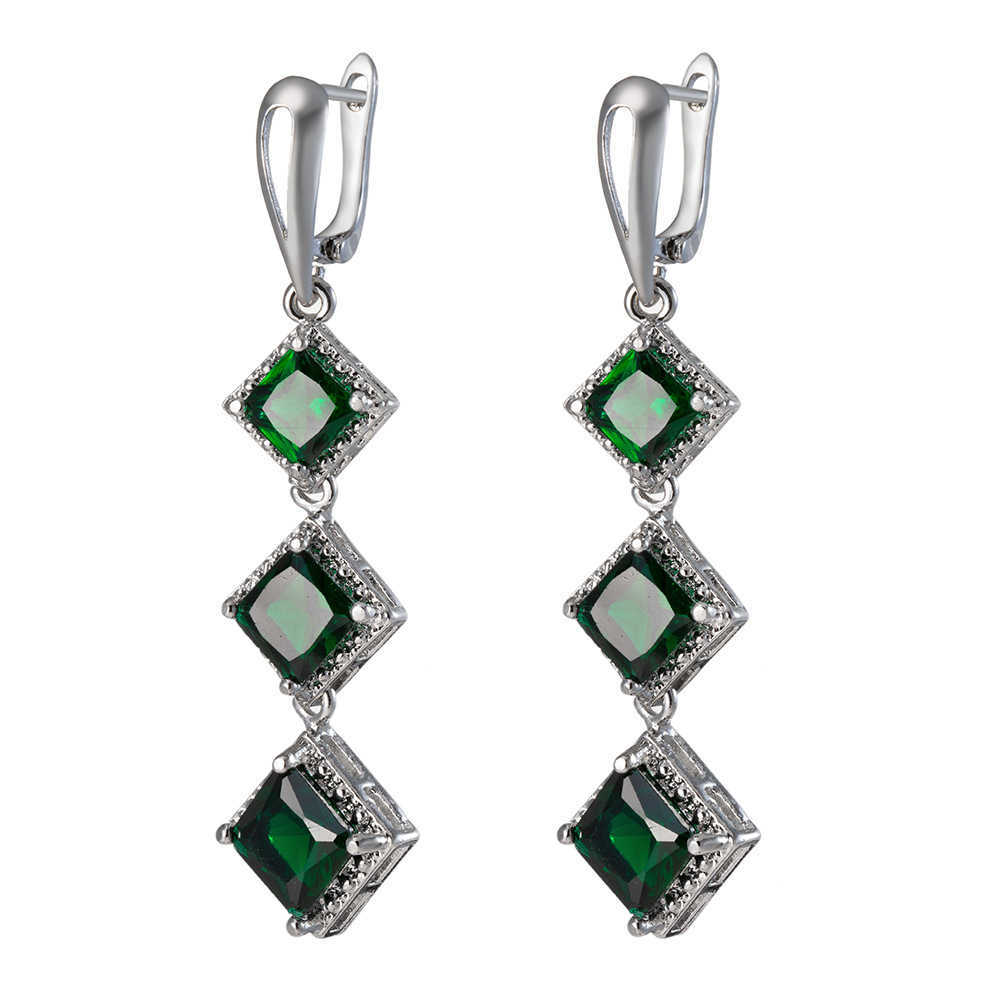 Charm Fashion Tassel Earrings Stamp Plata Square Cut Earrings for Women Jewelry R230605