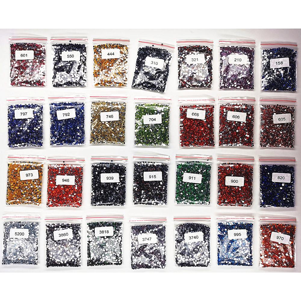 Stitch Diamond Painting AB Square/Round Drills Suit 10g Color for DIY Diamond Painting Embroidery Colorful Mosaic Stones