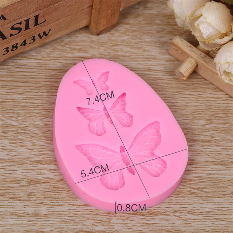 Butterfly Shaped Silicone Mold Fondant Cake Mold Soap Mould Bakeware Baking Cooking Tools Sugar Cookie Jelly Pudding Decor