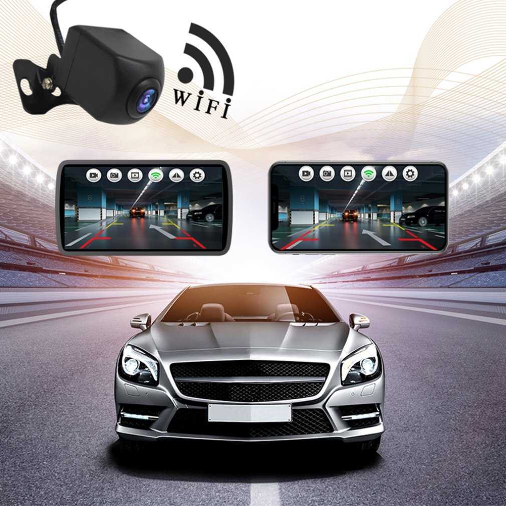 كاميرا خلفية جديدة للسيارة HD Wifi Car Side Camera Camera النسخ الاحتياطي العكسي لنظام مراقبة الهاتف المحمول iOS Android