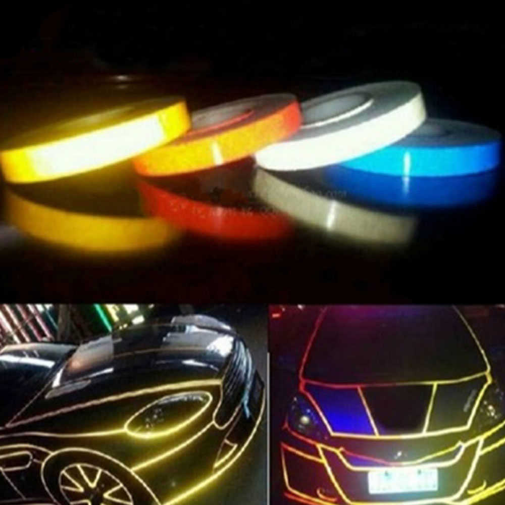 New Car Modified Reflective Strip 2cm Highlight Reflective Tape DIY Motorcycle Reflective Strip Car Exterior Accessories