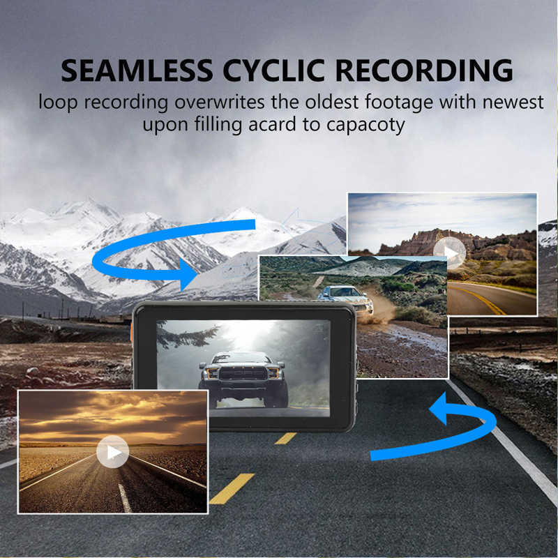 新しいスーパーナイトビジョン3.0インチカメラレコーダーHD1080PダッシュカムDVR 170°カーカメラブラックボックスGセンサーループカーダッシュカメラ