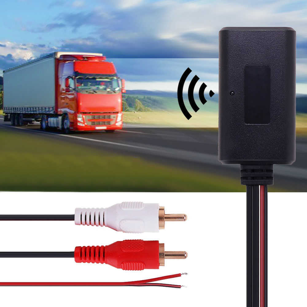 Neues drahtloses Bluetooth-Empfängermodul für das Auto, AUX-Adapter, Auto-Musik-Audio-Stereo-Empfänger für Phone Pad MP3 für 2RCA-Schnittstellenfahrzeuge