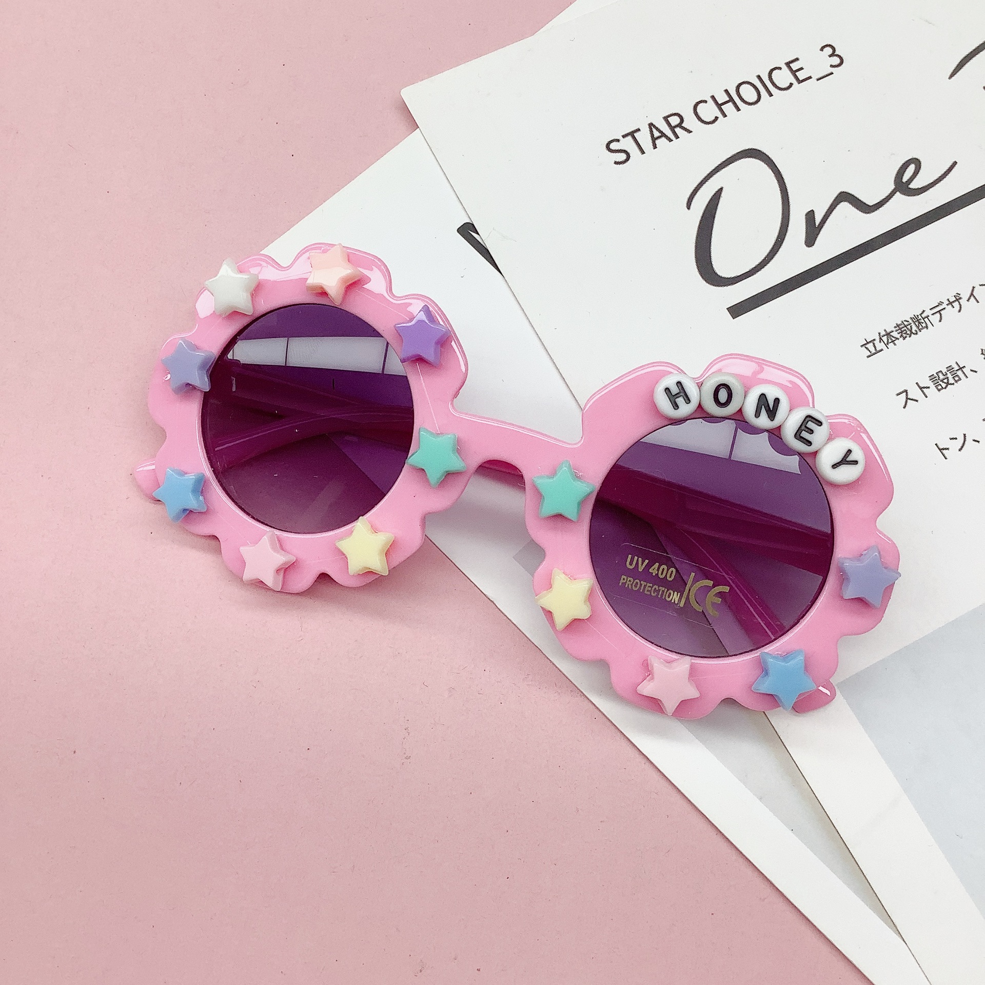 Солнцезащитные очки Girls Star Alphabet Sun Glasses Fashion Travel Retro Designers Boy Boy Round Rame Sunscreen Оптовые пляжные приморские моряные очки очки BC756