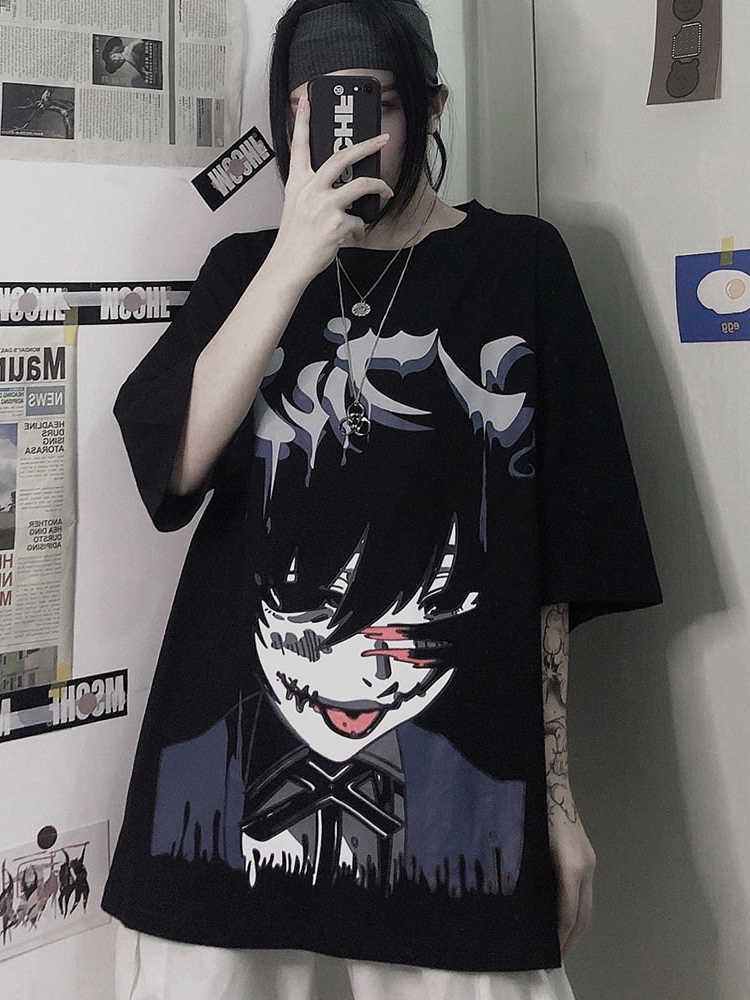 T-Shirt Shenzhen Femme Tokyo Ghoul Anime Imprimer Japonais Vintage Harajuku E Filles Graphique T-shirt y2k Top Manches Courtes P230603