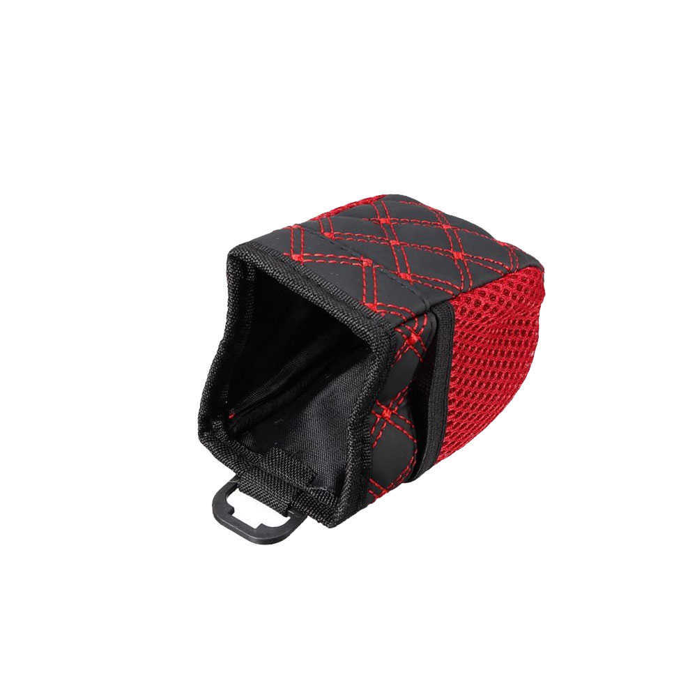 Novo Vents Sacos de Armazenamento de Carro Vermelho e Preto Caixa de Armazenamento de Couro Óculos Suporte de Telefone Carro Ar Ventilador Organizador de Armazenamento Acessórios para Carro