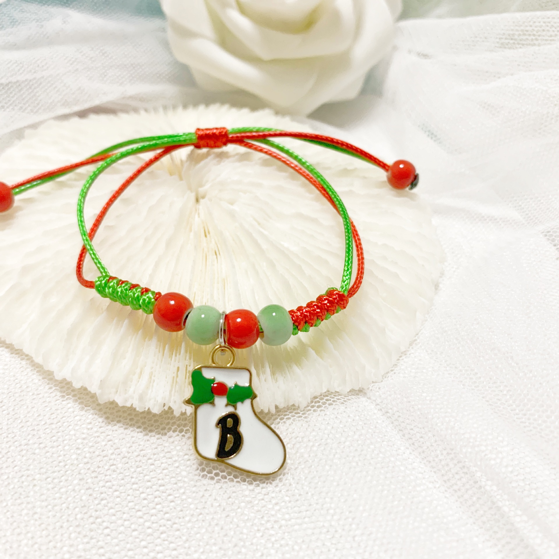 Braccialetti di fascino del fumetto di Natale creativo Albero di Natale di Babbo Natale Ciambella Bracciali in lega di fulvo Accessorio regalo gioielli