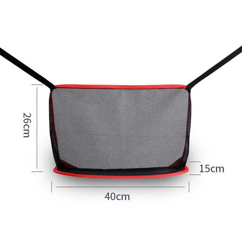 Nouveau 1 pièces siège de voiture Net poche grande capacité sac à main sac à main sac organisateur stockage Pet Net barrière chien pochette entre les sièges arrière