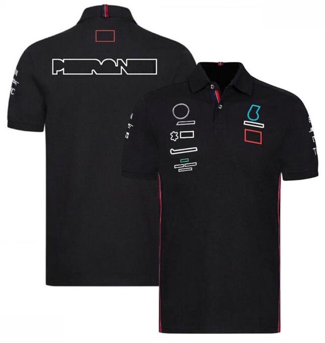 F1 racing polo skjorta sommaren kortärmad kroppsskjorta av samma stilanpassning