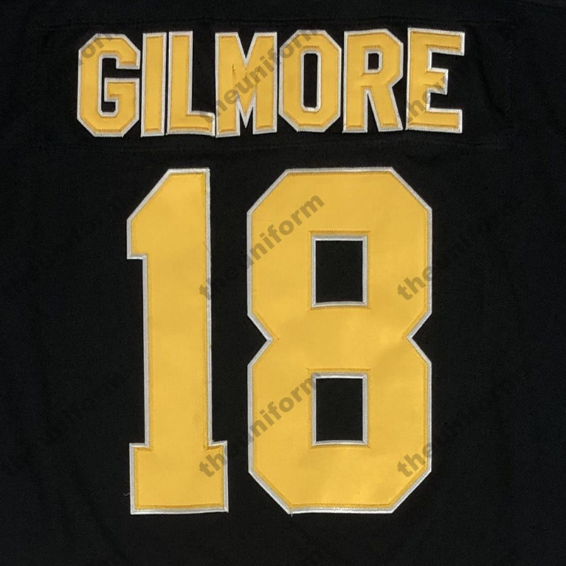 Maglia da hockey su ghiaccio Adam Sandler del film Boston Happy Gilmore n. 18 del 1996 da uomo cucita