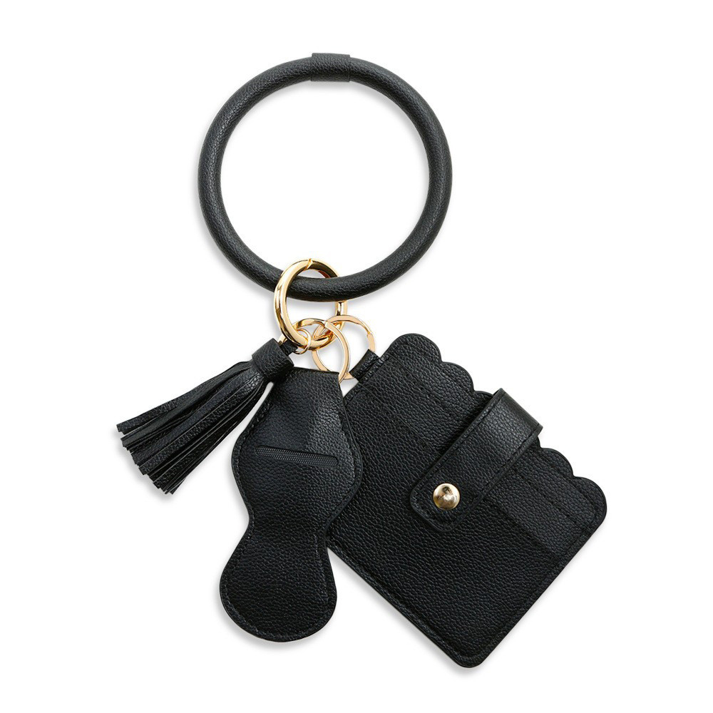 New Wrist Key Chain Party Leather Tassel Lipstick Bag Card Holder Wrist Loop Bracelet Keychain Card Holder Wholesale GG