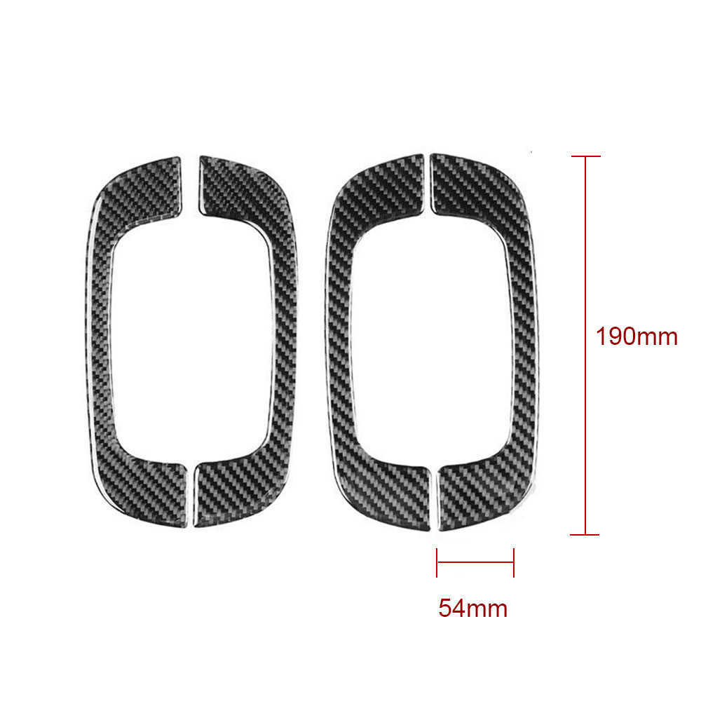 Nuevo 4 Uds centro de fibra de carbono manija de techo de coche pegatina embellecedora bolsa de almacenamiento cubierta de manija embellecedora decoración de coche para Honda 11th Civic 22-23