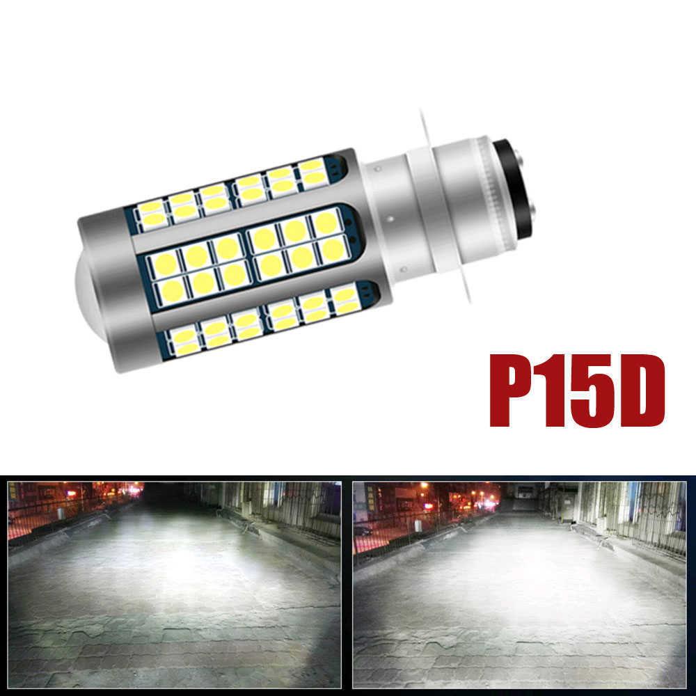 Nouveau H4 Led moto phare LED BA20D P15D lampe 12V 6000K puces LED moto lampe antibrouillard cyclomoteur Scooter ATV lampe