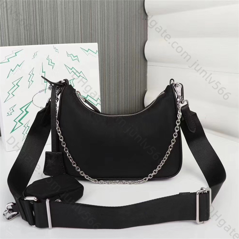 Luksusowe designerskie torebki torebki damskie mini torba nylonowa torba na ramię nylonowe mody mody 3-w-1 łańcuch nylonowa torba vintage torebka torba