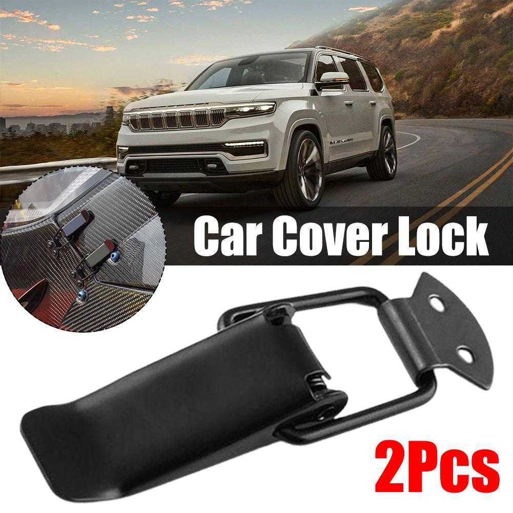 Nieuwe 2 Stuks Universele Bumper Duurzaam Beveiliging Haak Lock Clip Kit Clip Hasp Voor Racewagen Truck Hood Quick release Fastener Auto Stuff