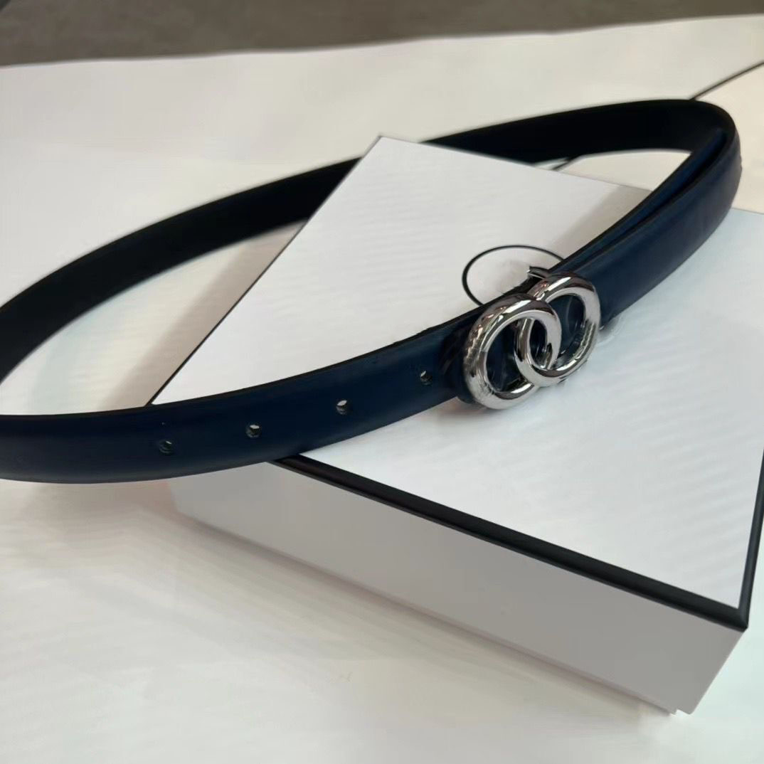 French business letter fashion leather casual jeans belt men's and women's luxury belt buckle