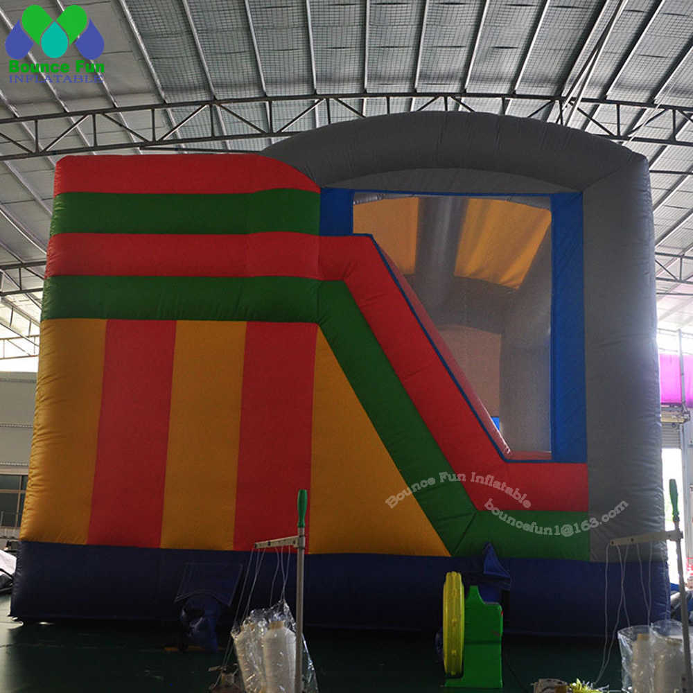 Elephant Inflatable Bouncy Castle With Slip Slide Customized Kids Bounce House Air Jumper Jumping Castle Combo