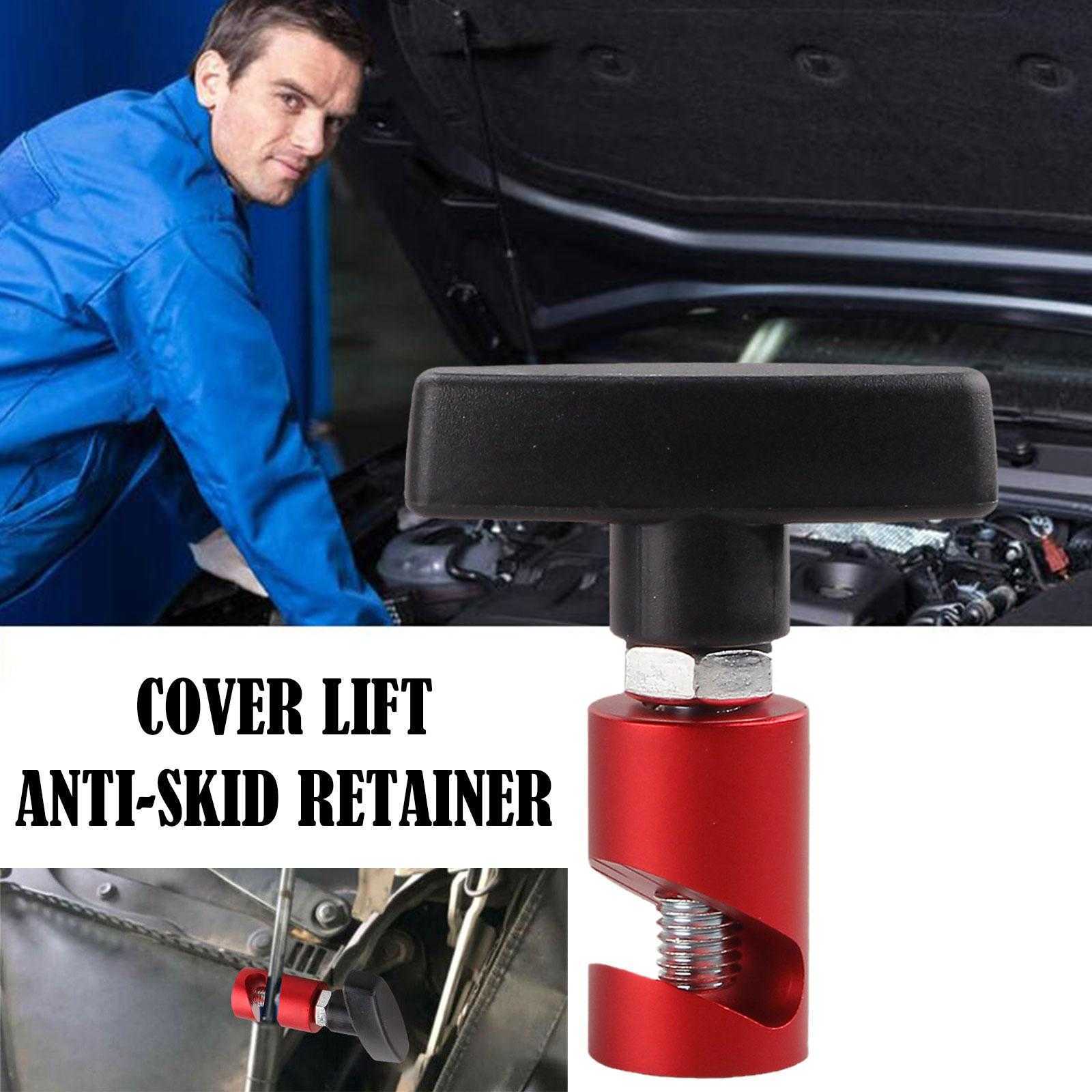 2024 Aluminum Car Hood Holder Trunk Air Pressure Anti-Slip Engine Cover Lifting Support Rod Fixing Clamp Lift Support Clamp