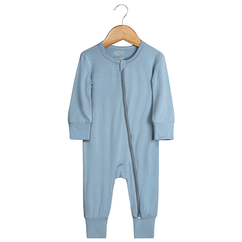 Pyjamas bambu fiber småbarn pyjama set andas barn baby pojke tjej kläder långärmad babykläder set sömnkläder för barn flickor 0-24m