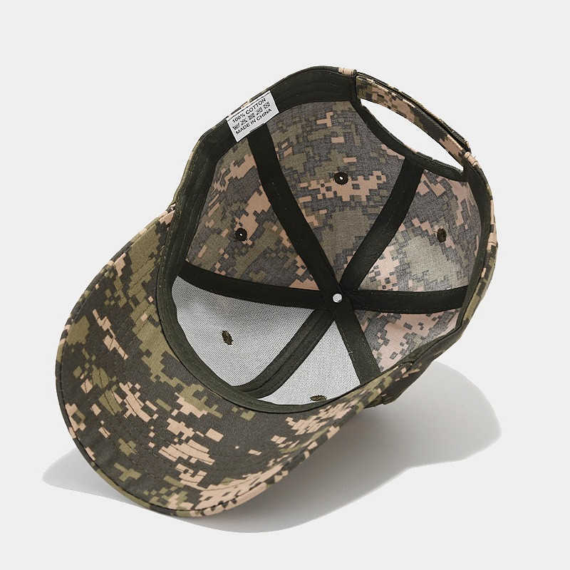 Bonés de bola Primavera 2023 Acrílico Camo Print Boné de beisebol Casquette Ajustável Outdoor Snap Hat para homens e mulheres 163 G230606