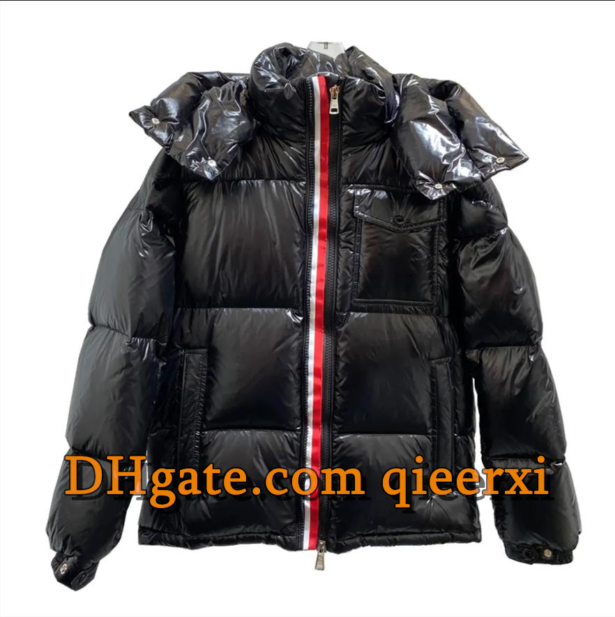 Mens black puffer jacket down jacket white duck down padded coats outdoor keep warm outerwear cold fluffy hood coat plus size 5XL thickening coat Snowcoat ddd