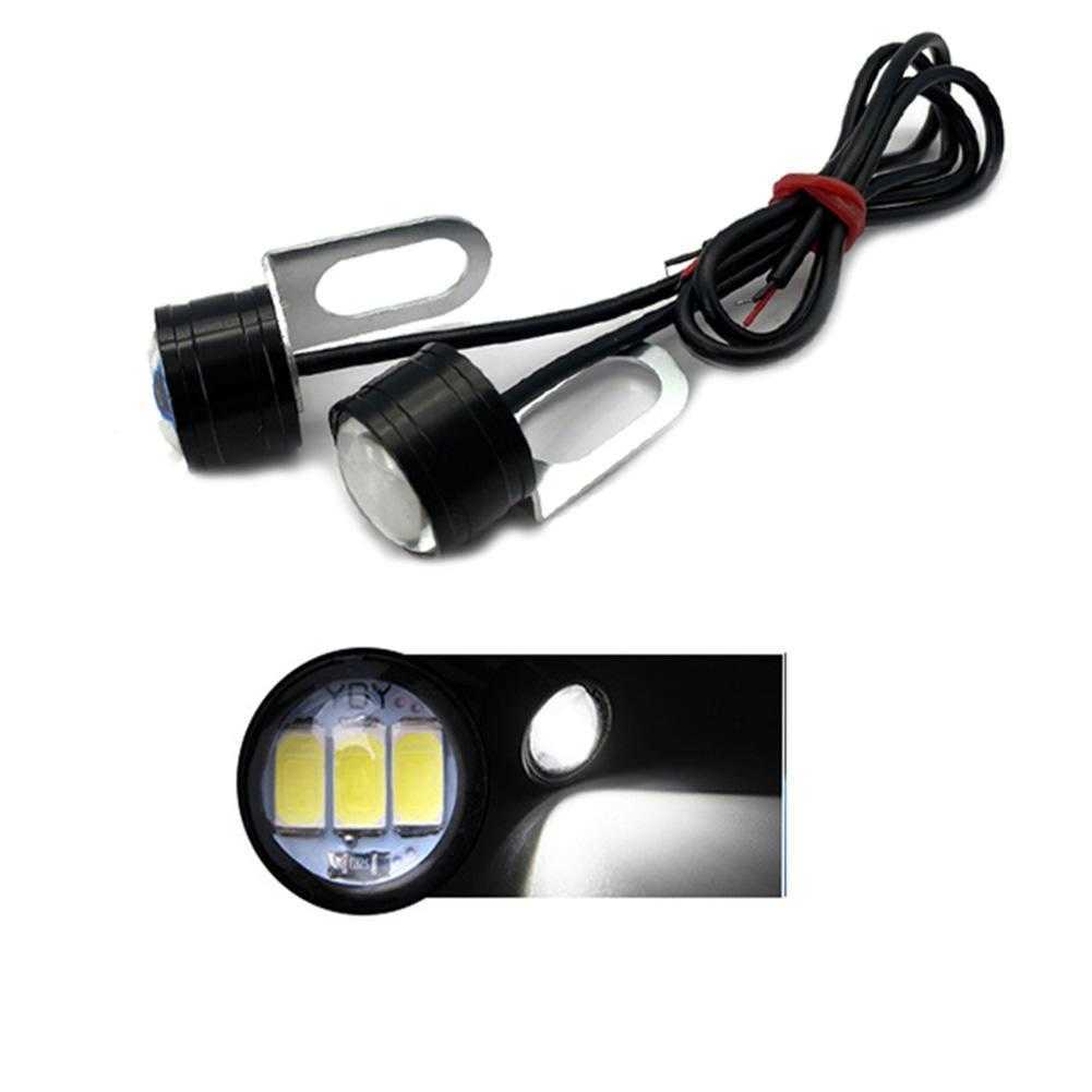 جديد Eagle Eygle Eye Light LED LED مشرق ضوء DRL قيادة عكس النسخ الاحتياطي ضوء الدراجات النارية مصباح المصباح الأمامي المصباح الخلفي الخلفي