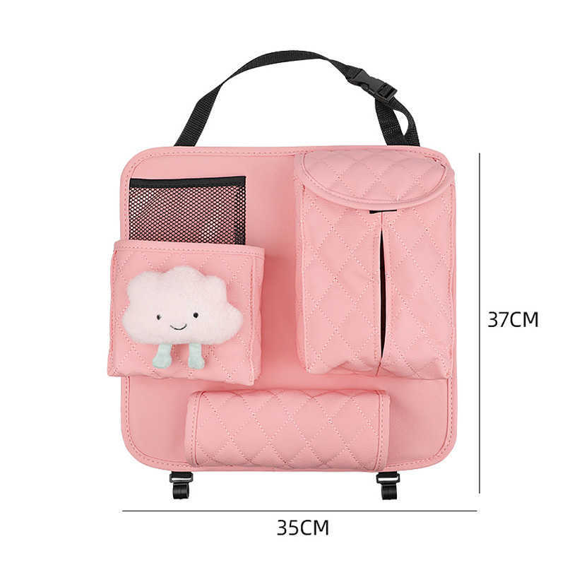 Nieuwe Leuke Cartoon Cloud multifunctionele Auto Opbergtas Achterbank Opknoping Tas Papier Houder Pocket Puin Organizer Box Accessoires