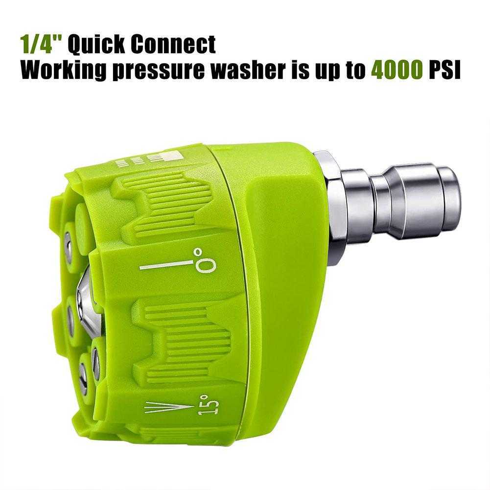 New High Pressure Washer 6-IN-1 Spary Nozzle Multiple Spray Angles With 1/4 Quick Connection For High Pressure Cleaner Car Accessory