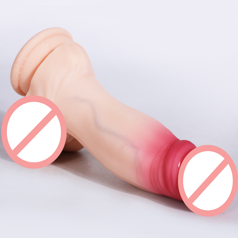 Brzoskwiniowy kolor realistyczne dildos żywy brutto penis penis lady lesbijka gej szuka realizowania orgazmu seksualnego