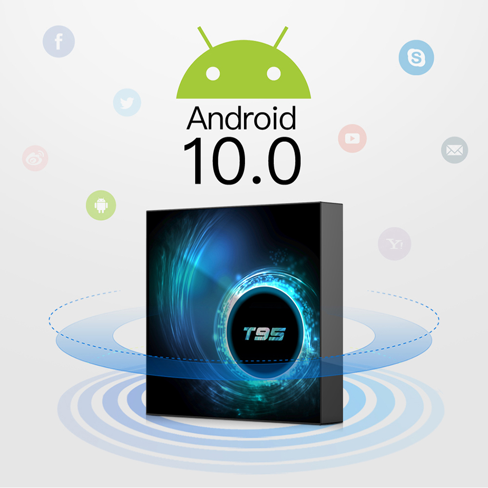 T95スマートテレビボックスHD 6K Android 10.0 AllWinner H616 4GB 64GB 32GB 2.4G 5G WiFiメディアプレーヤーAndroidセットトップボックス