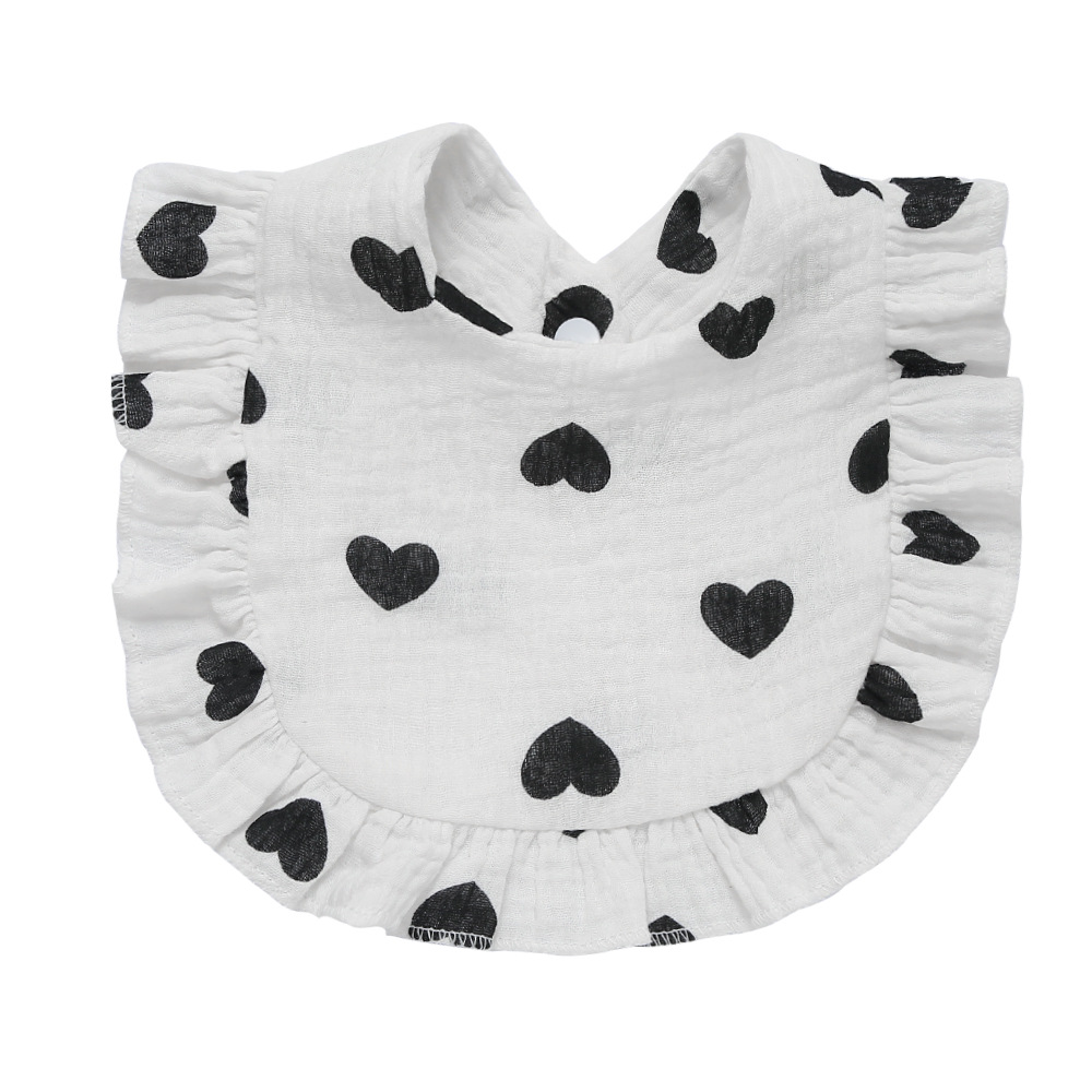 Style coréen bébé alimentation bavoir bavoirs à volants Floral nourrissons salive serviette doux coton burp tissu pour nouveau-né bambin enfants bavoirs