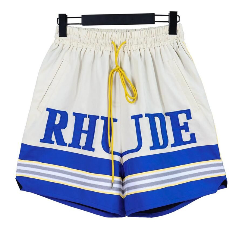 Designer Rhude Shorts Designer Herren Basketball Short Sommermode Strand Herren Hochwertige Streetwear Hosen Herren Short Größe: S-XL