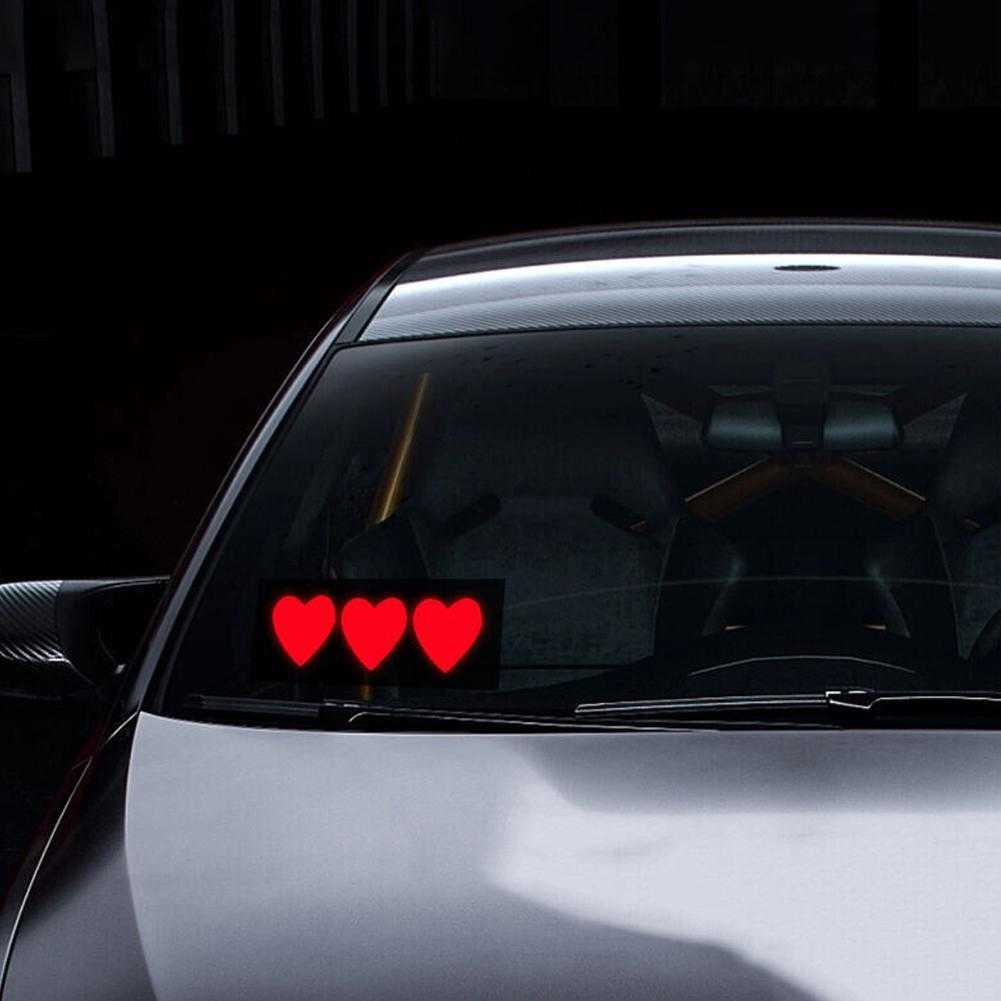 New Take Care Led Light-Emitting Window Sticker Adesivo parabrezza Accessori auto decorativi Scheda luci a LED Boost Caricamento adesivo