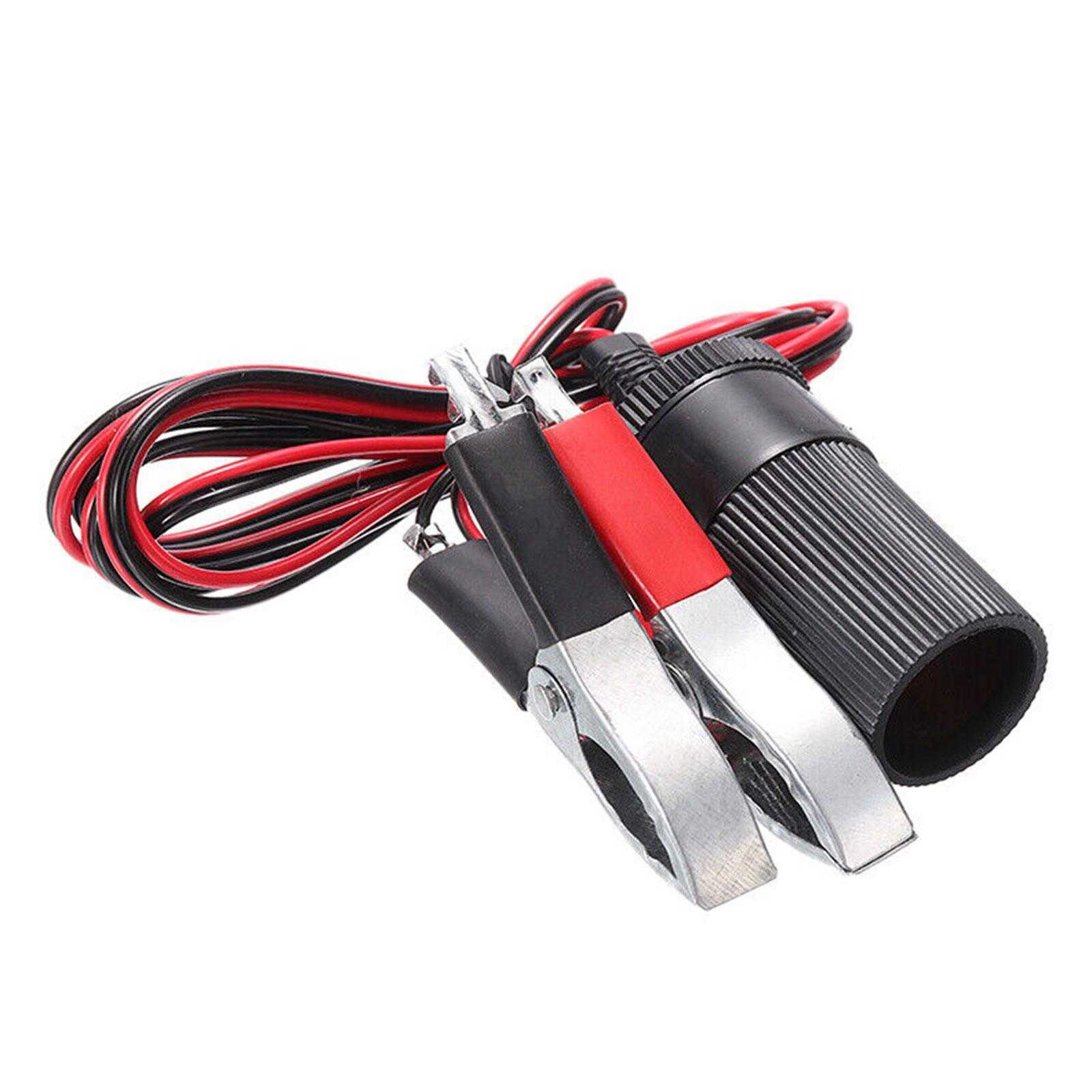 Neue 12 Volt Batterie Terminal Clip-on Zigarre Zigarette Leichter Steckdose Adapter Stecker Auto Boot Van Für Camping