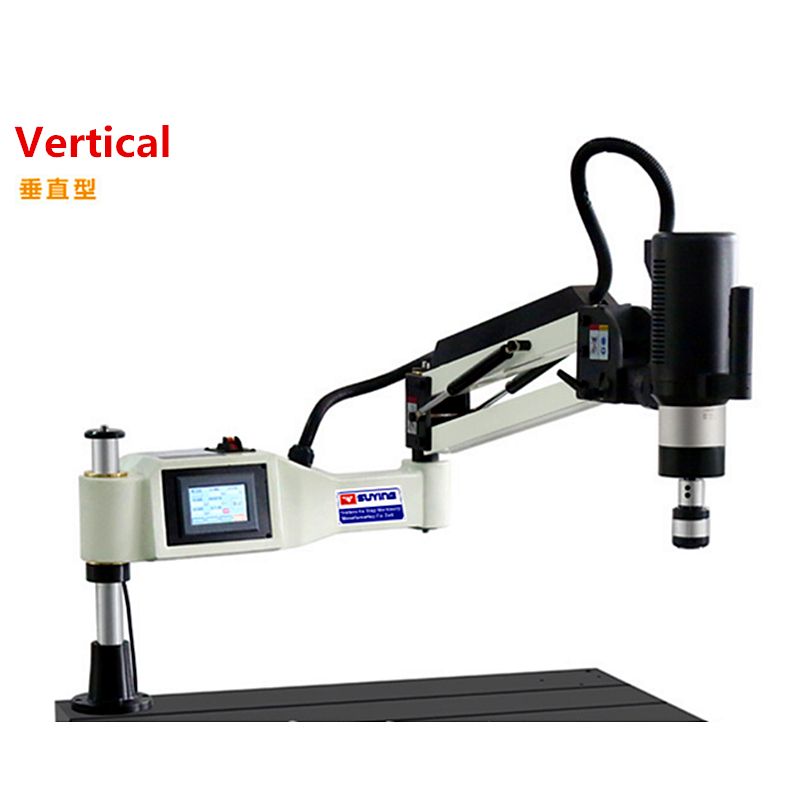 CNC Tapping Drilling Threading Machine M6-M36 M6-M24 M3-M16 Universal/Vertical Type Electric Servo Tapper 600-1200W Pekskärm