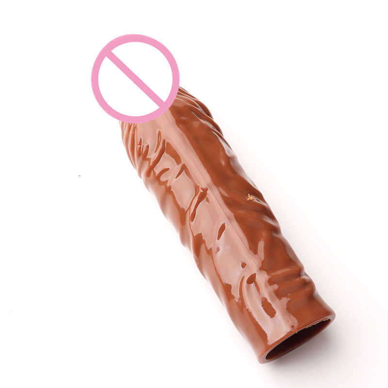 Massager Penis Enlarger Cock Sleeve for Male Extender Cap Pump Realistic Silicone Delay Couples Sexy