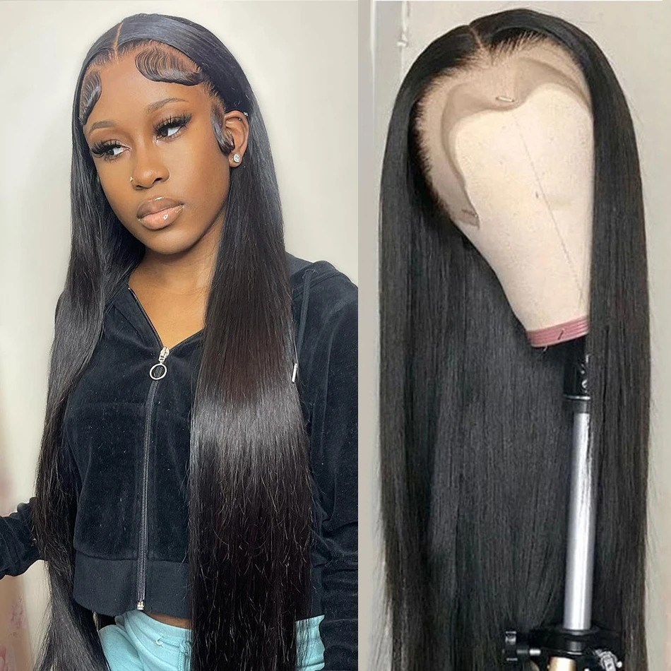 Straight Lace Front Wigs Hd Lace Wig 13x4 Human Hair Wigs For Black Women Pre Plucked Brazilian 150%density full hd Lace Frontal Wig