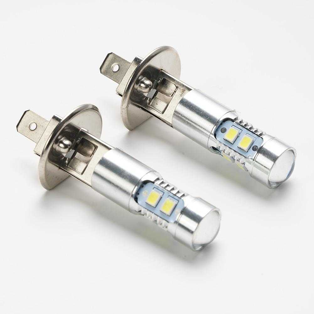 2024 1 paar H1 LED -koplamp Bulb 100W Hoge lage bundel mist Rijdlampen 6000K Wit Bight voor Auto Car Truck SUV -koplamp