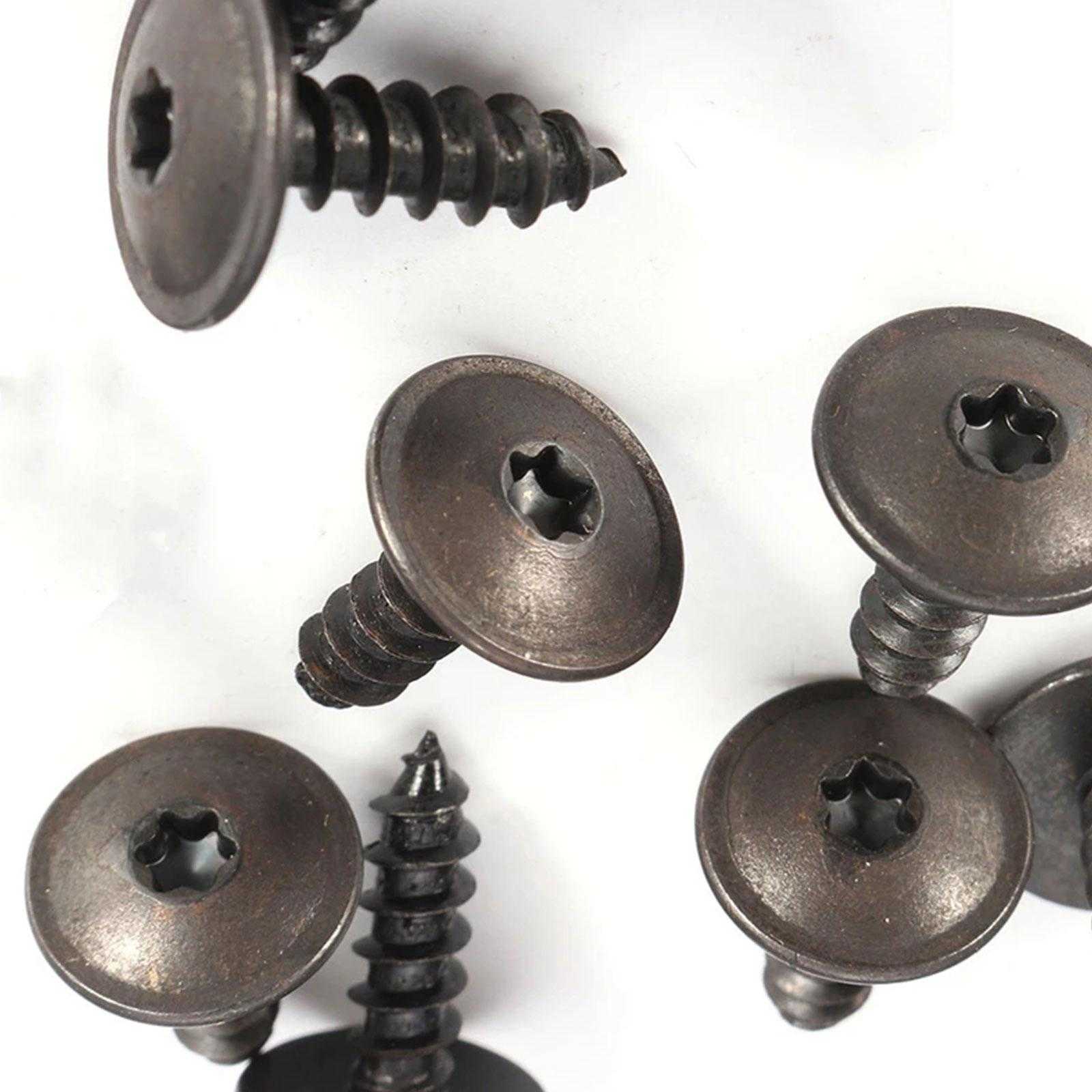 Nya 50/100 st16x5mm klämmor Motorskyddsskruvar Undertrakt Splash Guard Wheel Arch Torx Fastener Clips Universal för VW för Audi