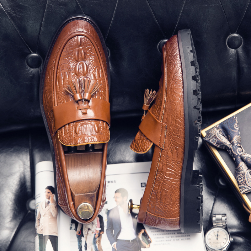 Роскошные бренды для брендов для кисточки обувь мужчина бизнес-офис офис формальный костюм дизайнер обувь подлинная кожа